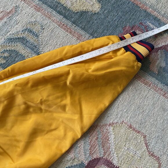 Vintage 90s Karl Kani Satin Jacket XXL Yellow Baseball Varsity Rap Hip Hop 2XL - Picture 11 of 11